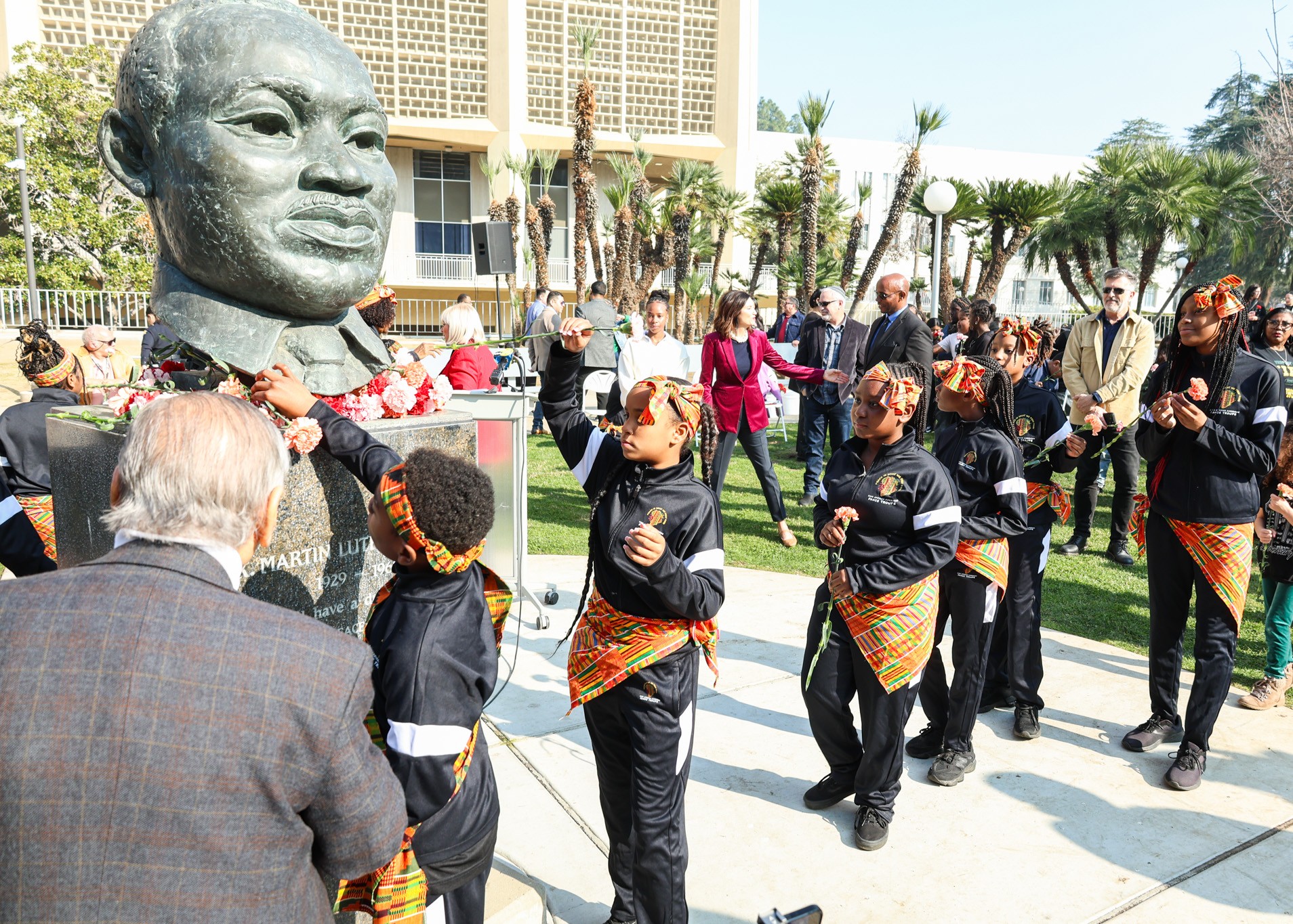Garlanding ceremony at Courthouse Park for the commemoration of Martin Luther King Jr.